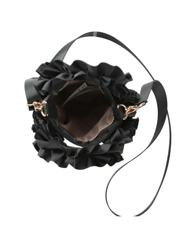 ROOTOTE 0658【直営店限定:ミニショルダー】ベビールー.フリフリ.テープ-A 01：ブラック