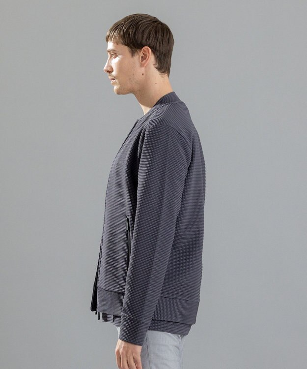 JOSEPH HOMME 【LEON 掲載】＜オリジナル素材＞ ライトタックジャージー ジップアップブルゾン グレー系