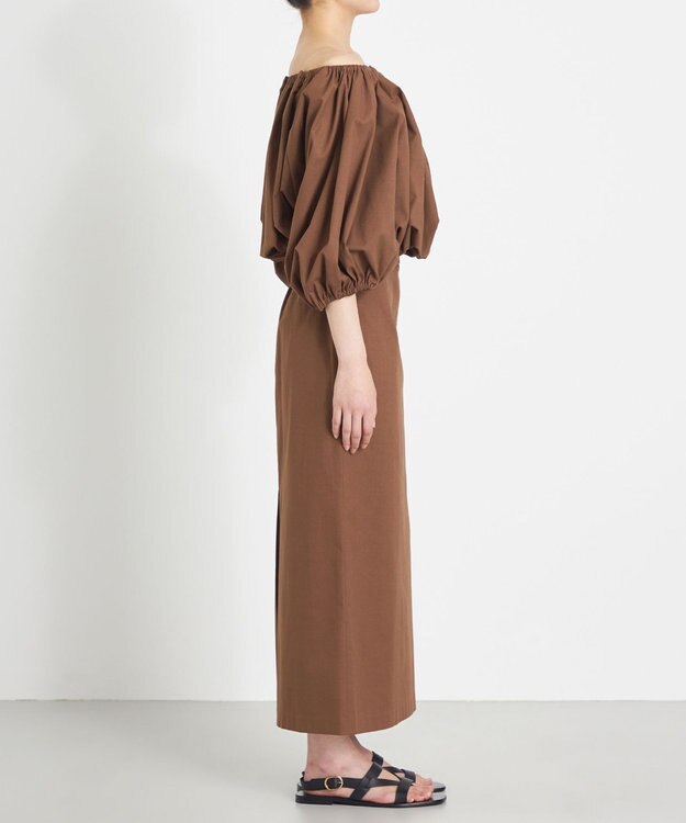 NAVE 【Nave　洗える】リリーIラインスカート ダークブラウン系