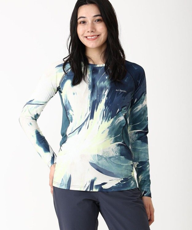 Columbia Columbia/ ウィメンズオムニヒートインフィニティロングスリーブトップ /コロンビア Everblue Snowflight