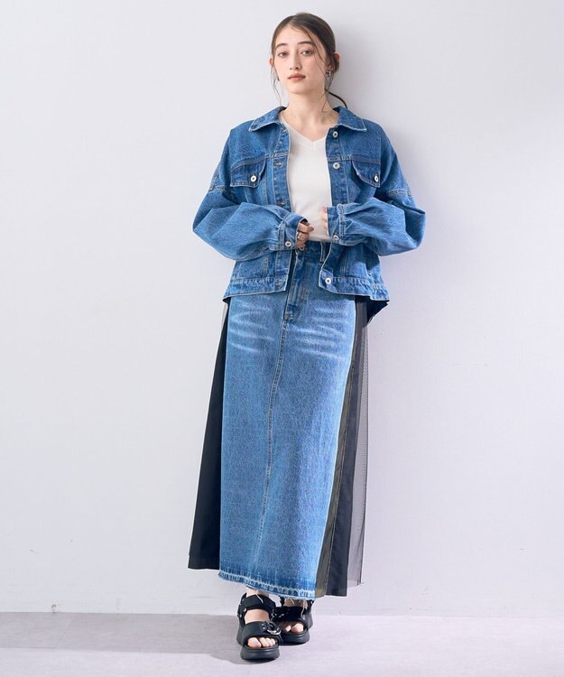 YECCA VECCA フリンジデニムジャケット Indigo