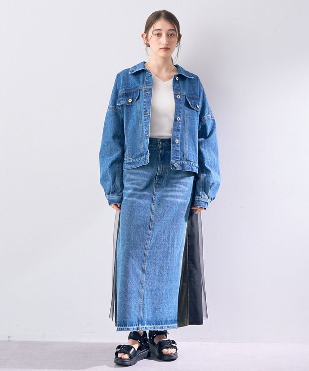 YECCA VECCA フリンジデニムジャケット Indigo