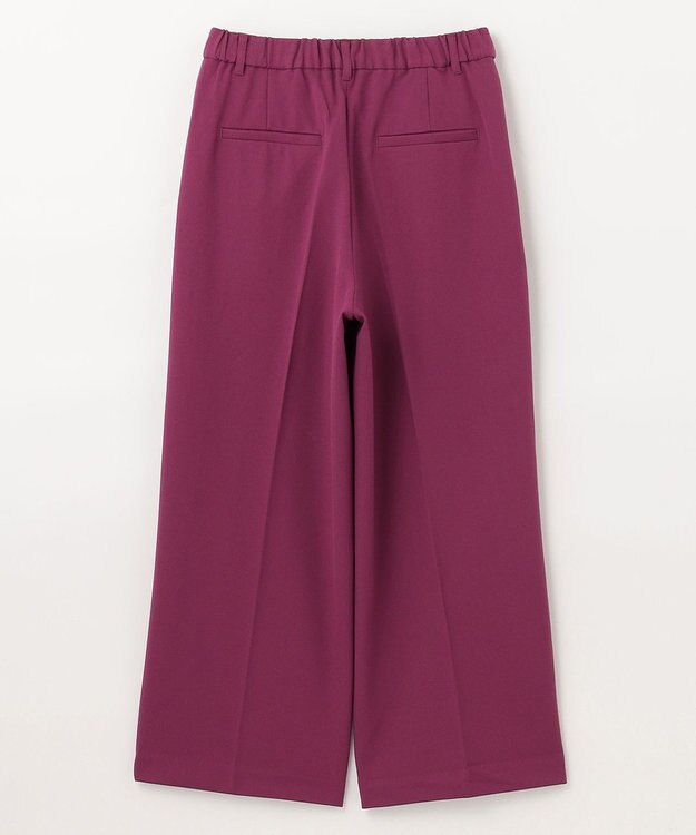 ANY 【ウエストゴム/ストレッチ/裏起毛】シークレットウォーム　ワイド パープル