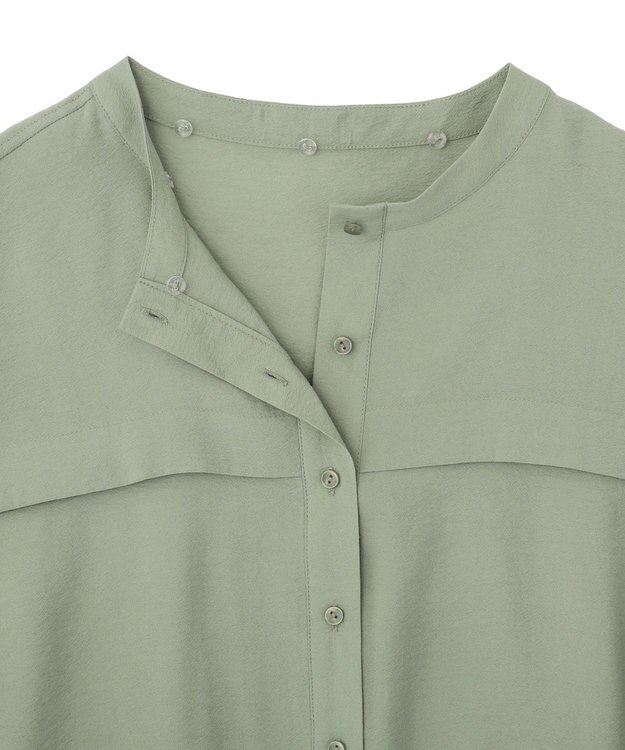 earth music&ecology 【予約】シアーシャツブルゾン ライトカーキ