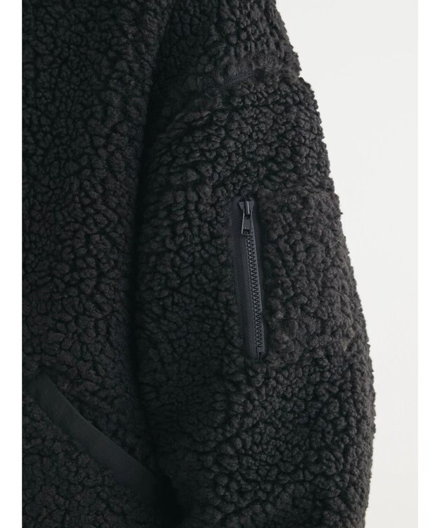 Green Parks ・Ｄｏｕｂｌｅ　Ｆｌａｇｓ　　ボアブルゾン Black