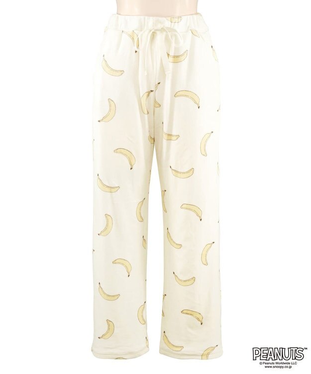 San-ai Resort（三愛水着楽園） 【スヌーピー】【PEANUTSピーナッツ】バナナルームウエア クリーム