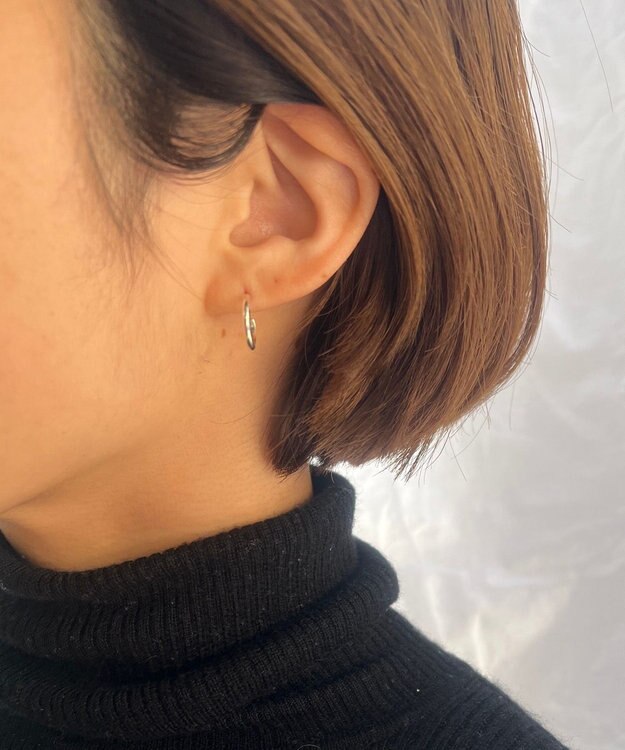 yoaa シルバー925　ミニラインピアス シルバー925