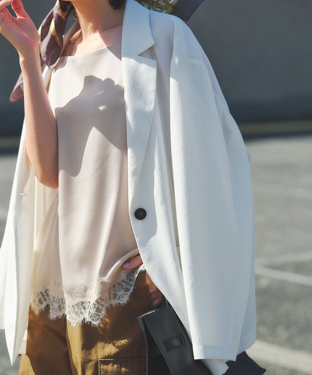 UNFILO シアー オーバージャケット エクリュ