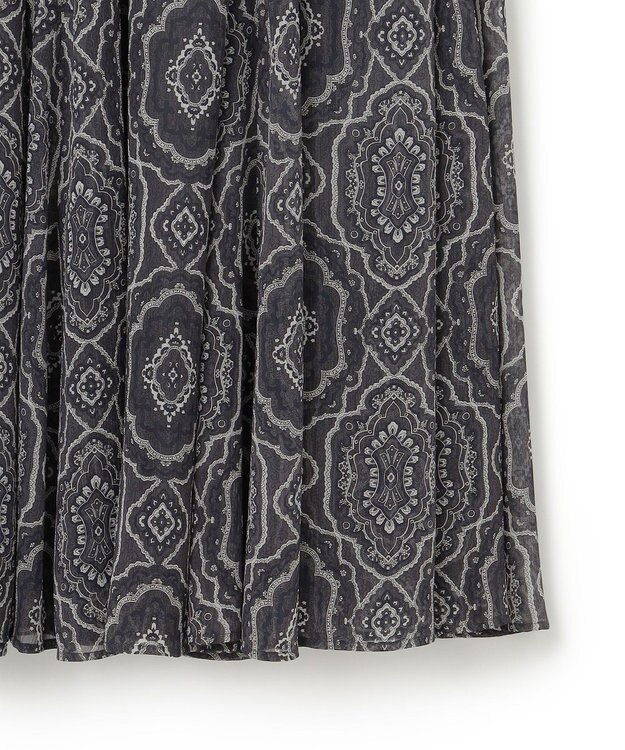 23区 S オーナメントプリント ギャザースカート グレープリント