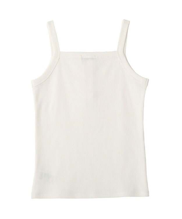 earth music&ecology ヘンリーネックキャミソール Off White