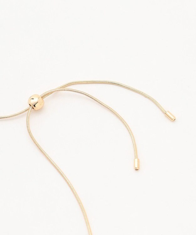 ANY メタルモチーフスライドネックレス ゴールド