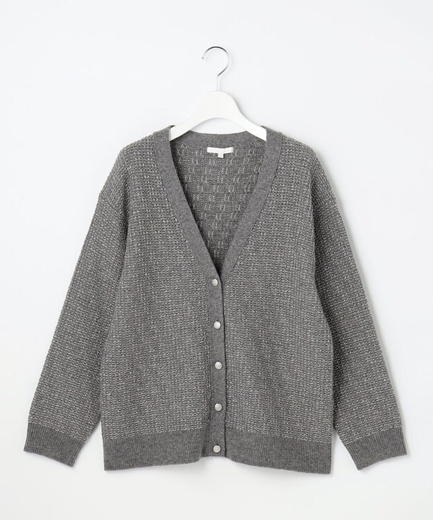 自由区 S 【SHIHOさん着用】ラメツイード カーディガン グレー