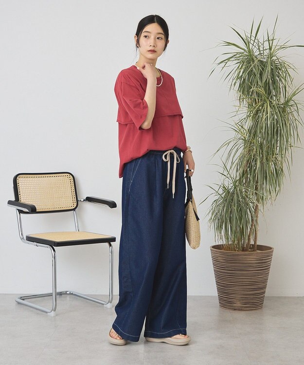 AMERICAN HOLIC イージーデニムワイドパンツ Indigo