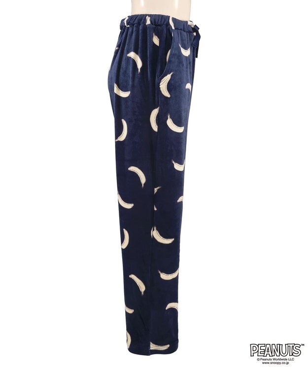 San-ai Resort（三愛水着楽園） 【スヌーピー】【PEANUTSピーナッツ】バナナルームウエア ネイビー