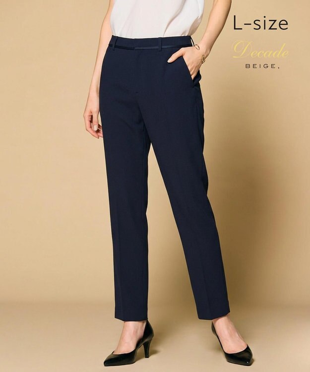 BEIGE， 【Lsize・セットアップ対応】CINDY / クロップドパンツ Navy x Black