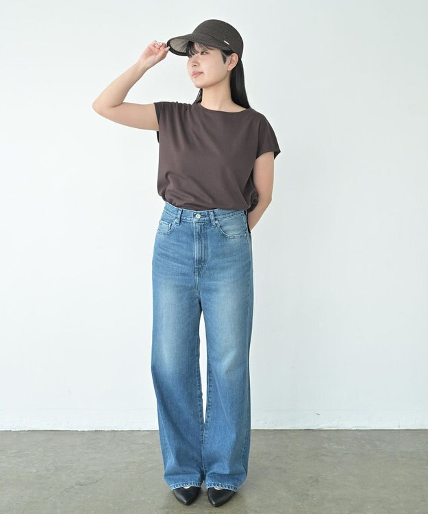 ATRENA 【日本製】ブレードツバ広CAP ブラウン