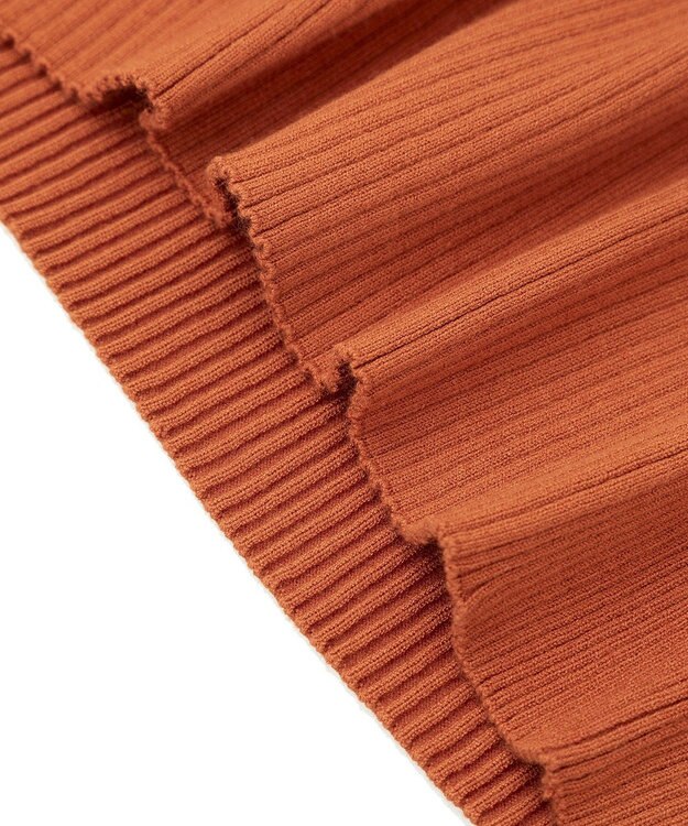 YECCA VECCA 袖釦クルーネックリブニット Light Blue