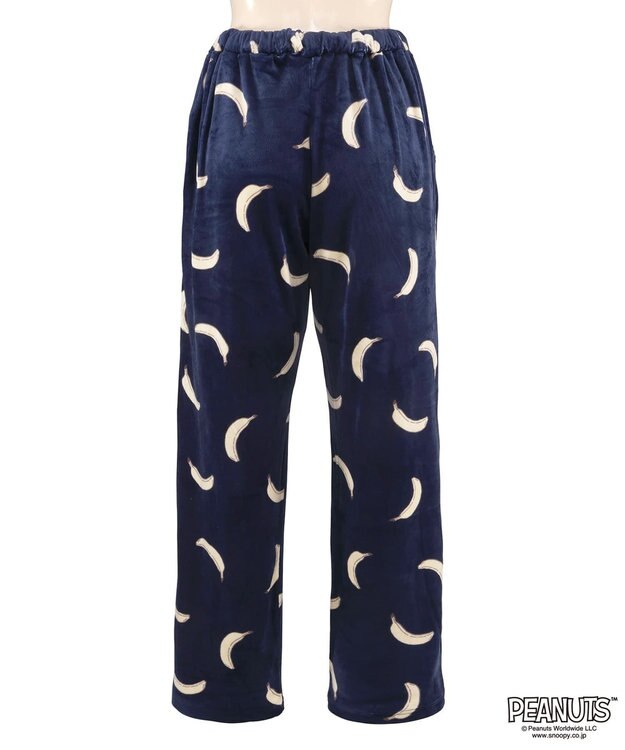 San-ai Resort（三愛水着楽園） 【スヌーピー】【PEANUTSピーナッツ】バナナルームウエア ネイビー