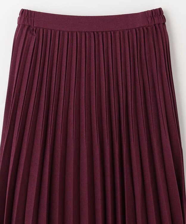 ANY 【14色展開/洗える】ウーリッシュ プリーツスカート ワイン
