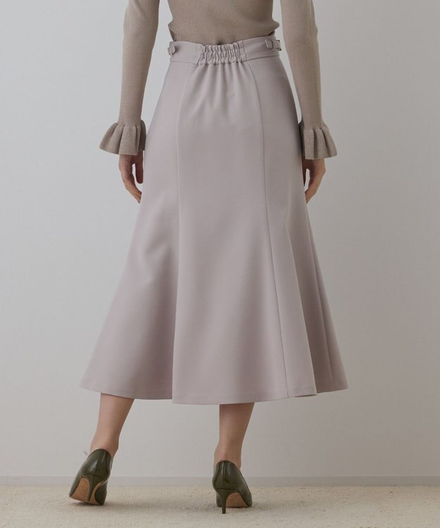 GRACE CONTINENTAL バックルマーメイドスカート ベージュ