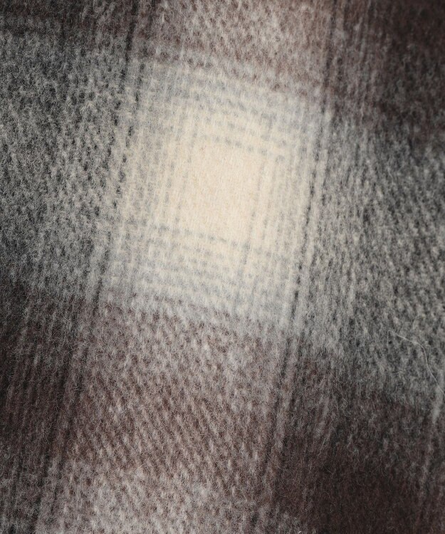 自由区 【リバーシブル】ウールリバー ノーカラーロングコート キャメル系