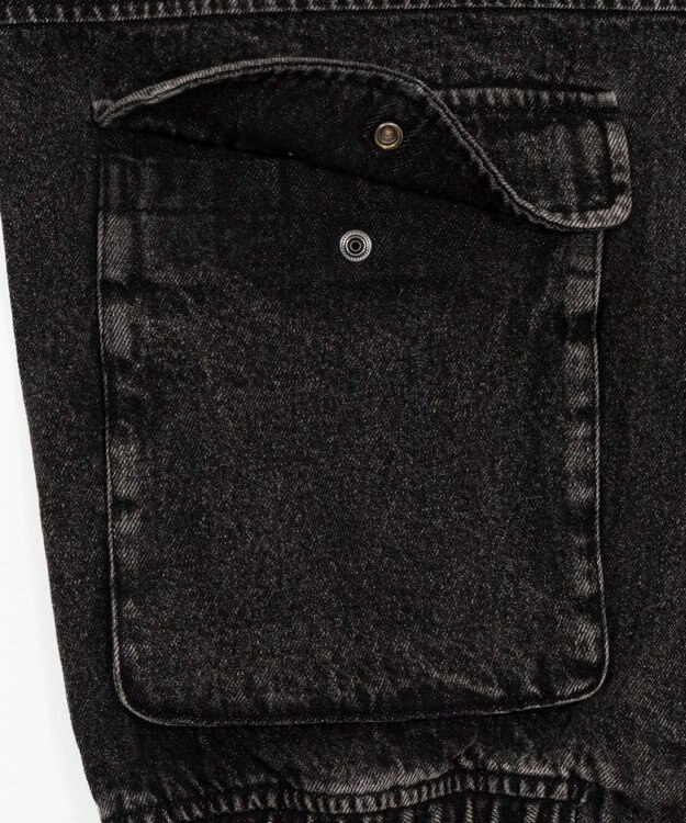 WEGO 【ユニセックス着用ITEM/MLサイズ展開】フライトジャケット デニムブラックソノタ