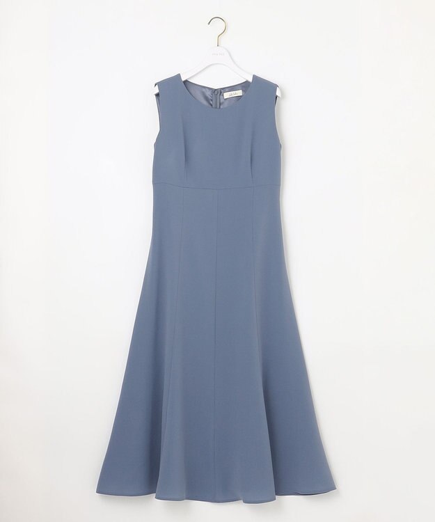 ANY SIS 【Lily Calin】レーストップス×マーメイド ドレス セット スモーキーブルー×スモーキーブルー