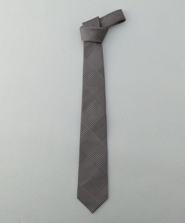 GOTAIRIKU GOTAIRIKU別注【日本製】シルク ネクタイ_チェック柄 ブラック系8