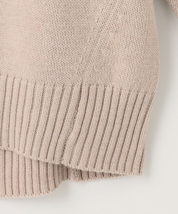 ANY ラムウールバックテイルニット アイボリー