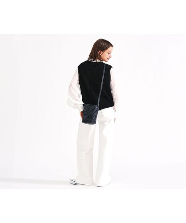 genten カレイド ショルダーバッグ ネイビーブルー