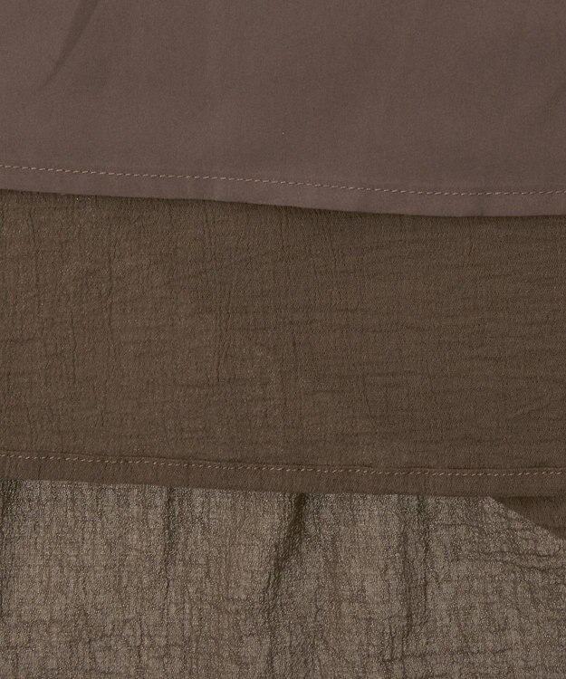 Green Parks ■ＥＳＣＡＲ　レース×コットンティアードワンピース Brown