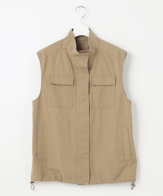 23区 L 【SLOW/一部店舗限定】ミリタリー ベスト ベージュ系