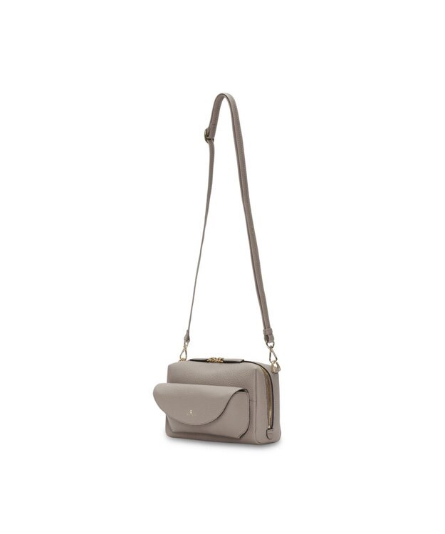 PELLE BORSA レザーポシェット メガネポケット付き Reinette レネット 4795 グレージュ