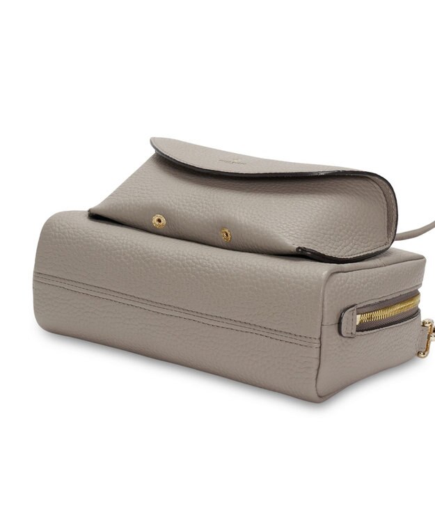 PELLE BORSA レザーポシェット メガネポケット付き Reinette レネット 4795 グレージュ