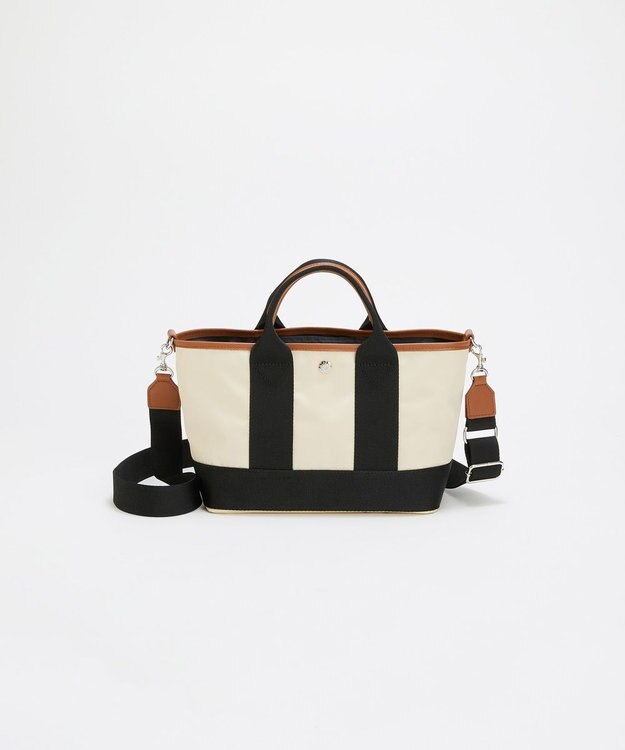 TOPKAPI 【Breath TOPKAPI sis】【WEB限定】 ナイロン ミニ トートバッグ ショルダー付き 軽量 / SCOTCH GRAIN スコッチグレイン クリーム