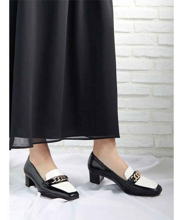 ASICS WALKING ランウォーク レディース 4.0cm ヒール 2E ブラック系