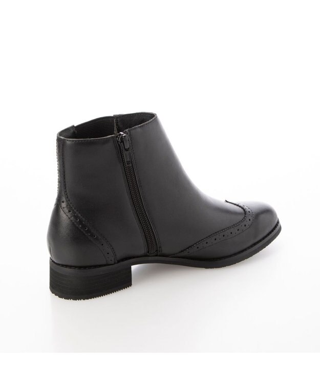 ing <ing>サイドゴアトラッドショートブーツ ブラック