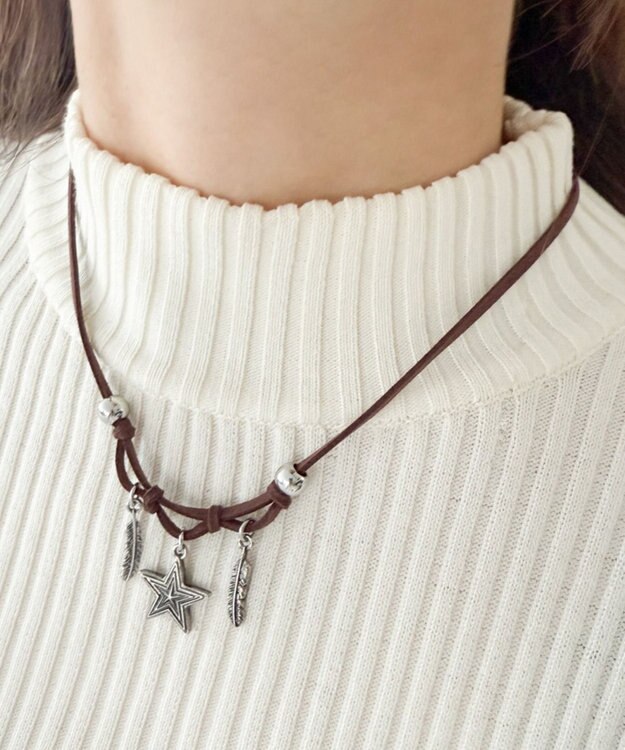 WEGO Lモチーフパーツコードネックレス 柄1