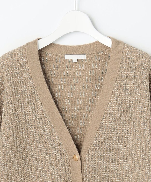 自由区 S 【SHIHOさん着用】ラメツイード カーディガン モカ