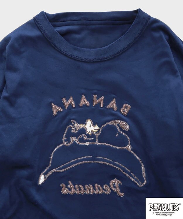 San-ai Resort（三愛水着楽園） 【スヌーピー】【PEANUTSピーナッツ】バナナルームウエア ネイビー