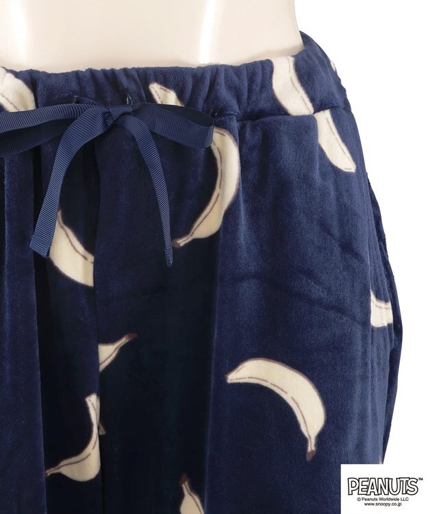 San-ai Resort（三愛水着楽園） 【スヌーピー】【PEANUTSピーナッツ】バナナルームウエア ネイビー