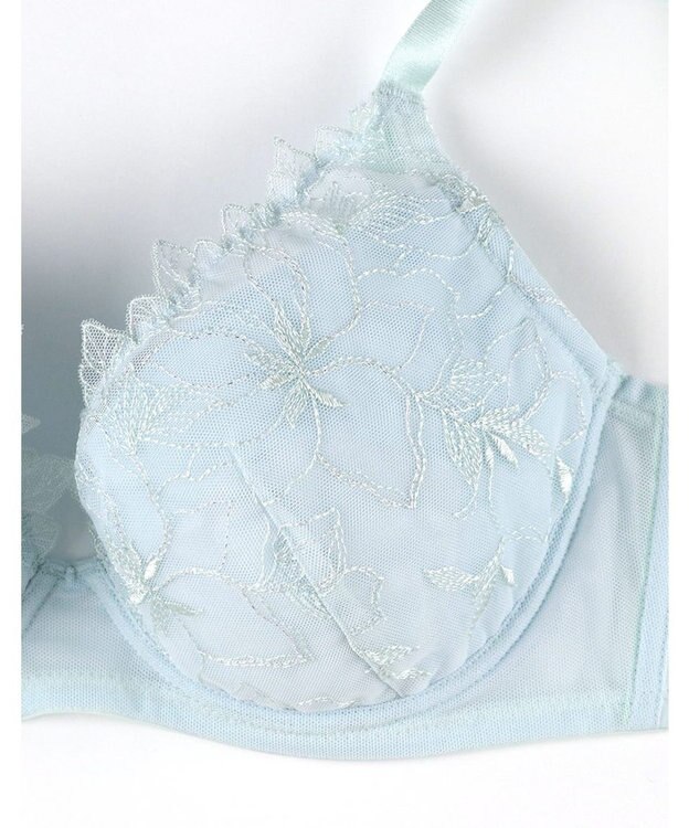 une nana cool 小さく見せるブラ　ミニマイザーブラ　レース アクア