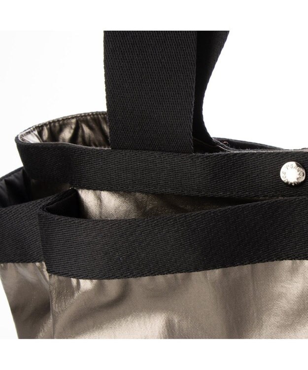 Y'SACCS コーティングワッシャートート Lサイズ ガンメタリック