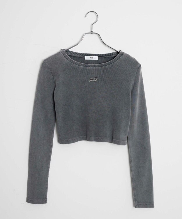 WEGO ヴィンテージウォッシュリブロンT スミクロ