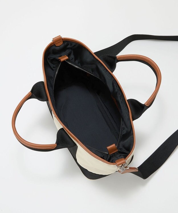 TOPKAPI 【Breath TOPKAPI sis】【WEB限定】 ナイロン ミニ トートバッグ ショルダー付き 軽量 / SCOTCH GRAIN スコッチグレイン クリーム