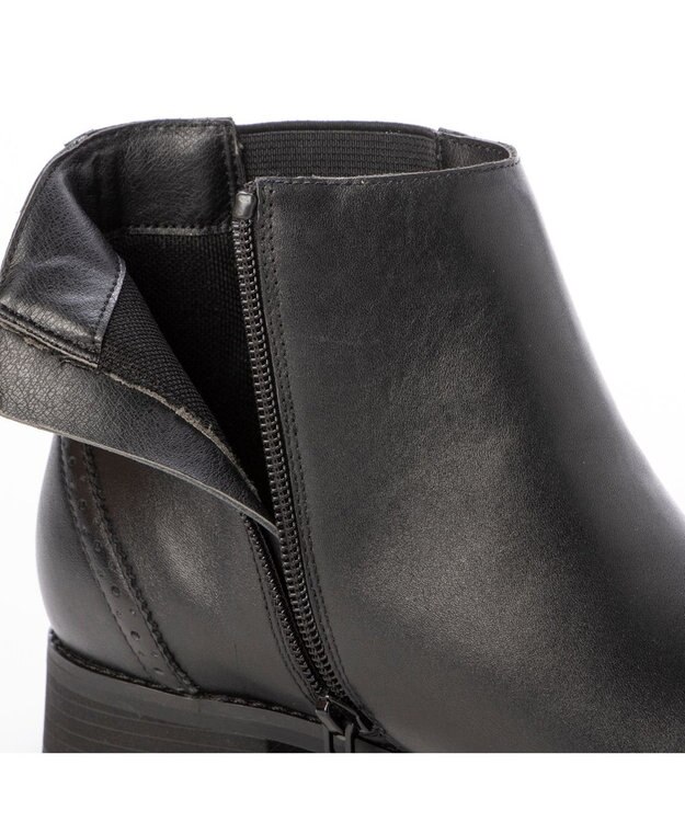 ing <ing>サイドゴアトラッドショートブーツ ブラック