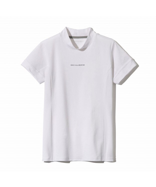 ZERO HALLIBURTON 【吸水速乾・UVケア】 ベーシックモックネックTシャツ ZHG-W5S6a 82980 ホワイト