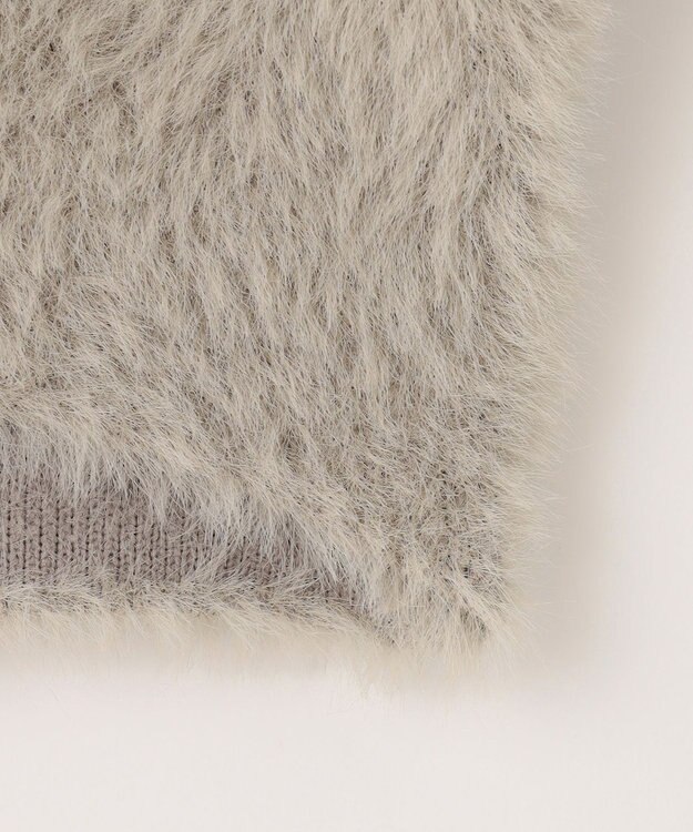 ANY SIS S 【洗える】シャギーニット アウター ベージュ