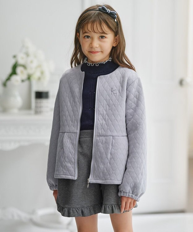 組曲 KIDS 【Fサイズ】ポインテッドリボン カチューシャ ネイビー系