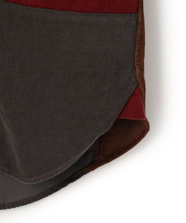 J.PRESS MEN コーデュロイパッチワークシャツ ワイン系9